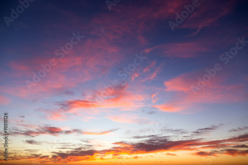 Beautiful colorful sunset © Sergey Lavrentev