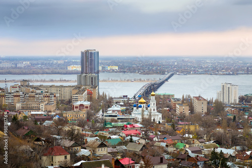 Photos Saratov. Russia. Road bridge over river Volga