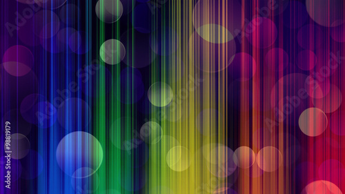 Colorful Festive Christmas  elegant  blurred abstract background with  bokeh lights and colorful vertical stripes
