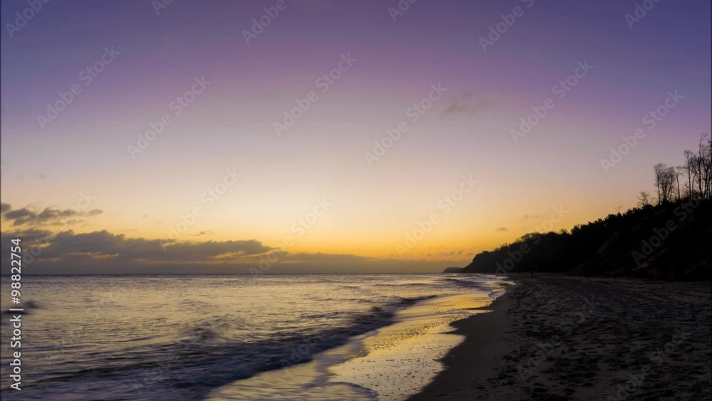 Sonnenaufgang an der Steilküste auf Insel Usedom, Stubbenfelde Sonnenaufgang an der Steilküste auf Insel Usedom, Stubbenfelde