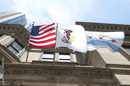 Flags on Auditorium