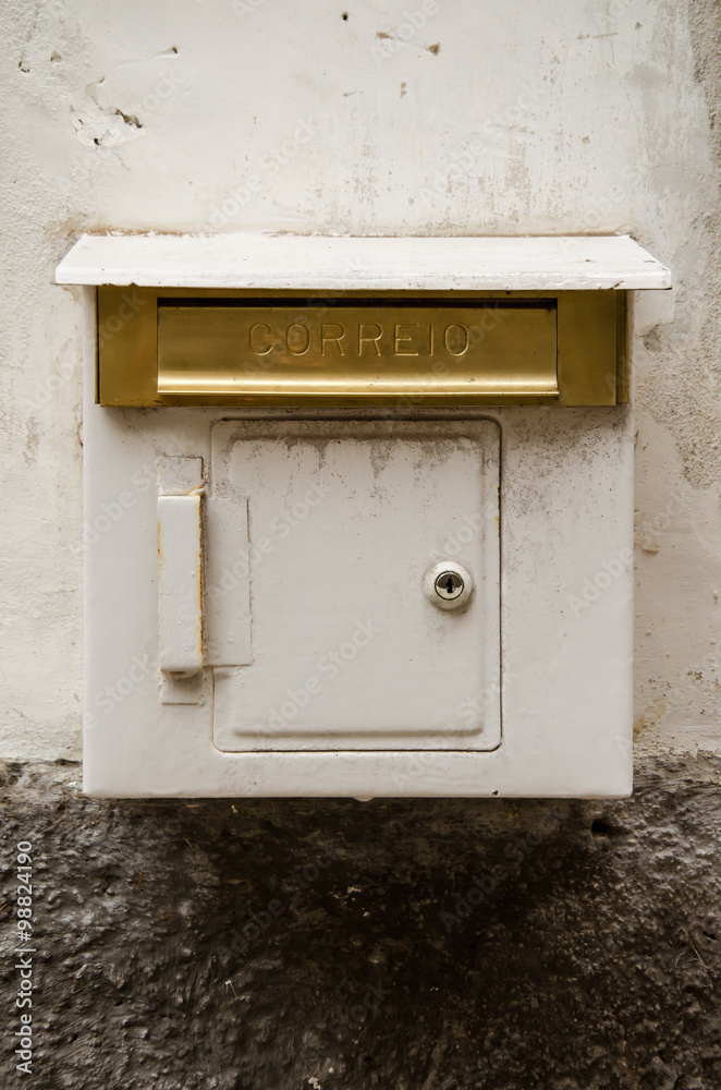 portugal mailbox, details of an old traditional mailbox in portugal portugal mailbox, details of an old traditional mailbox in portugal