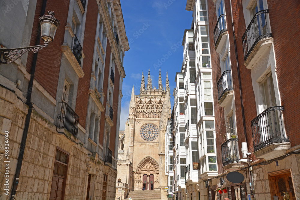 Catedral gótica en la ciudad de Burgos