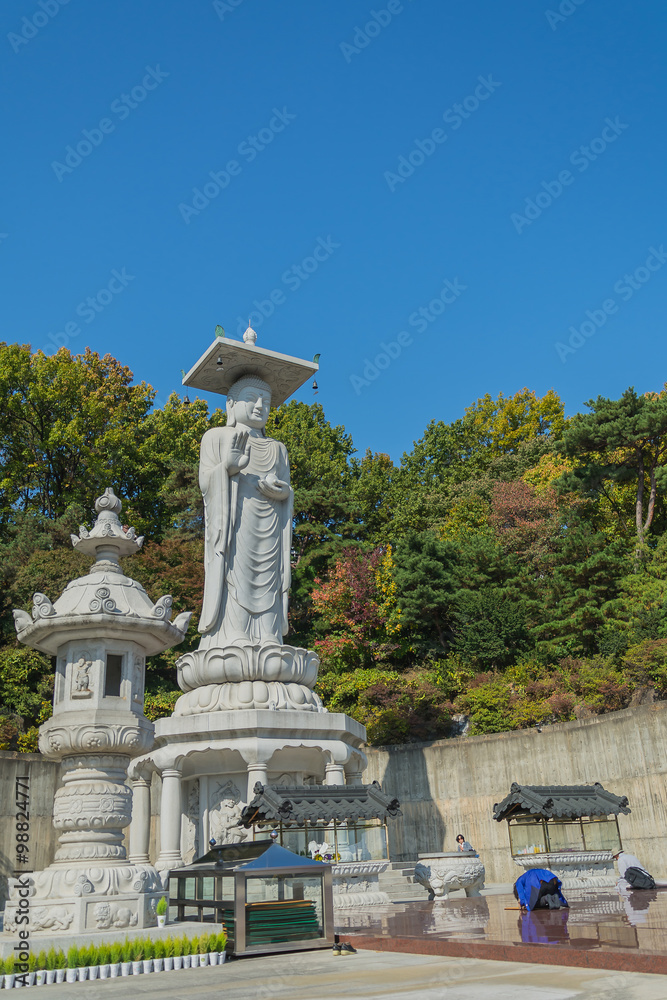 Bongeunsa temple in seoul city at Korea