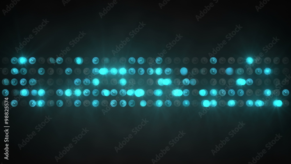 Blue light show panel abstract background