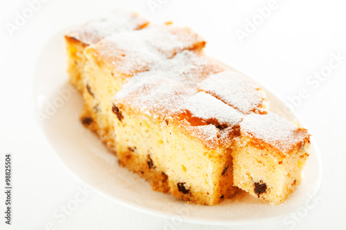 Homemade lemon cake
