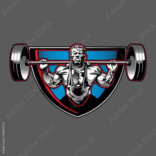 Bodybuilder illustration 