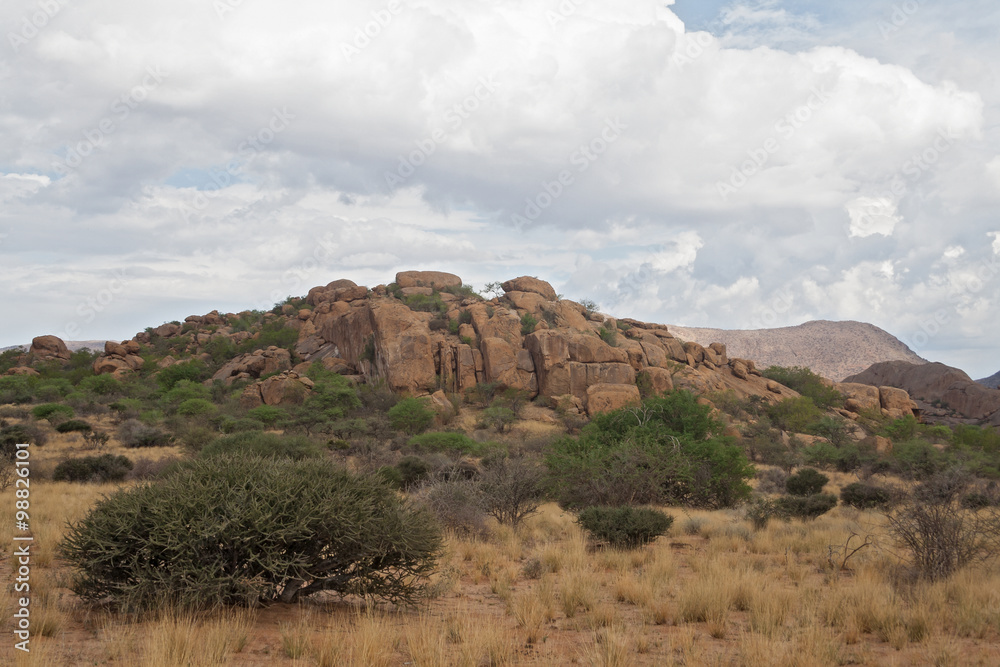 rock formation in the Erongo Mountains, Namibia