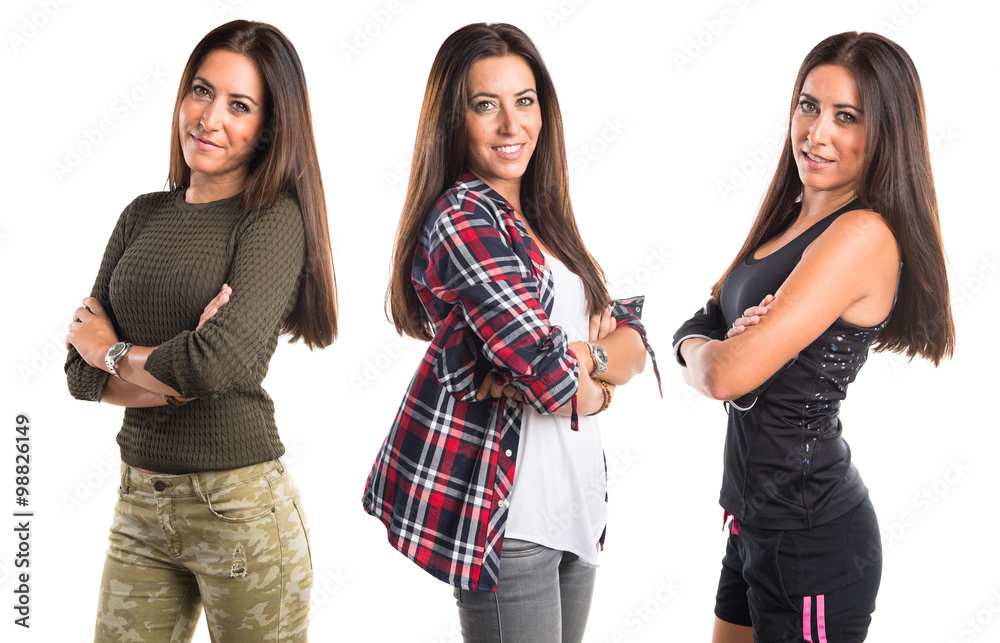 Obraz premium woman with her arms crossed