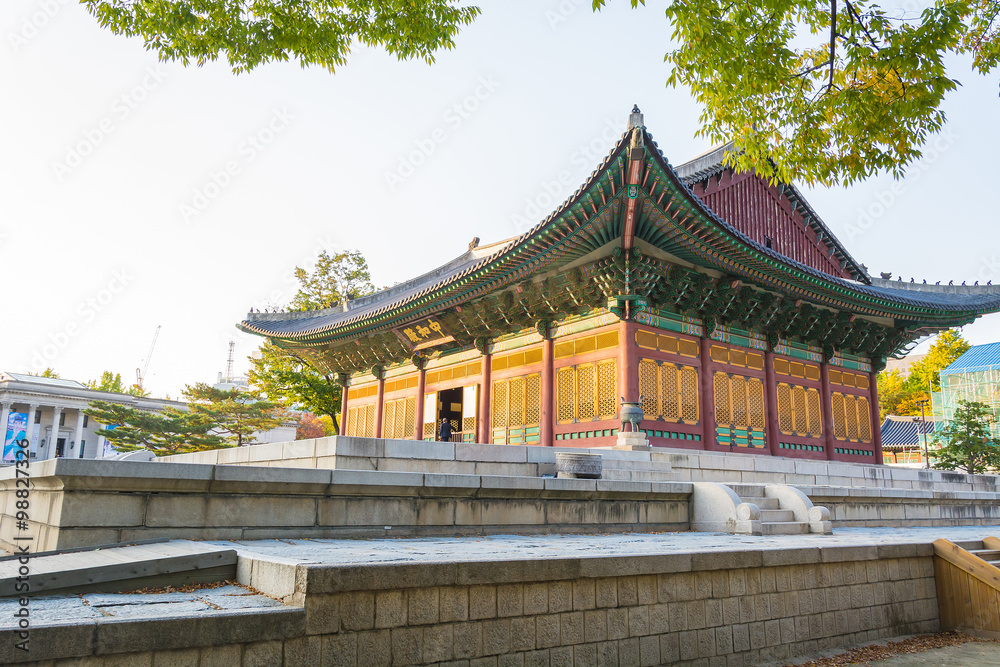 Beautiful Architecture in Deoksugung Palace at Seoul city , Kore Beautiful Architecture in Deoksugung Palace at Seoul city , Kore