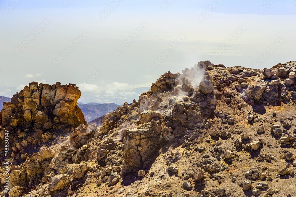 View on Teide Volcano Crater