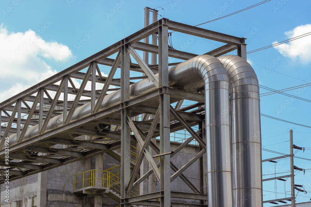 Obraz premium Gas thermal power plant.