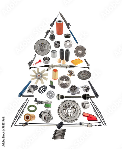 Car spare parts Christmas fir tree for shop aftermarket