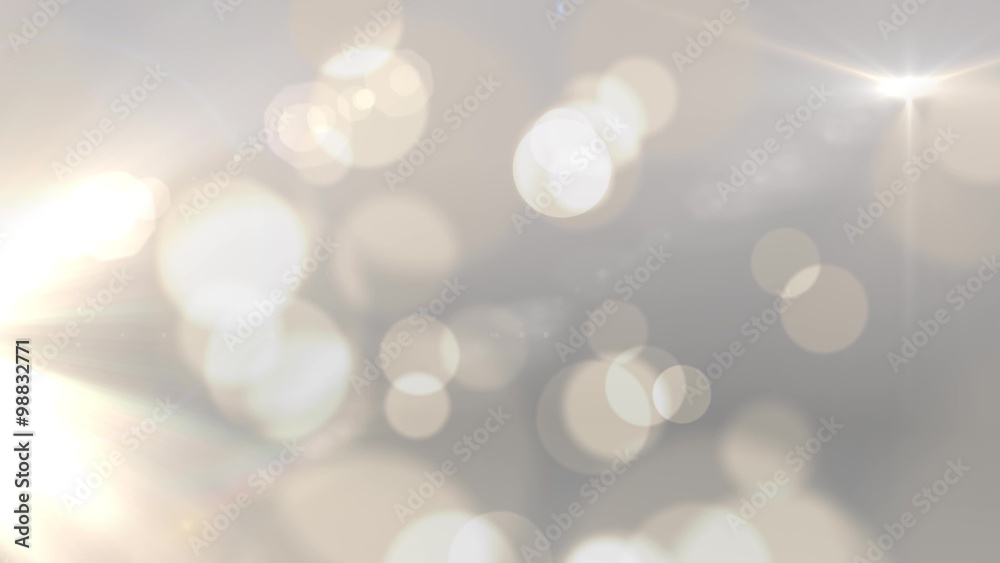 bright bokeh light flares white abstract background