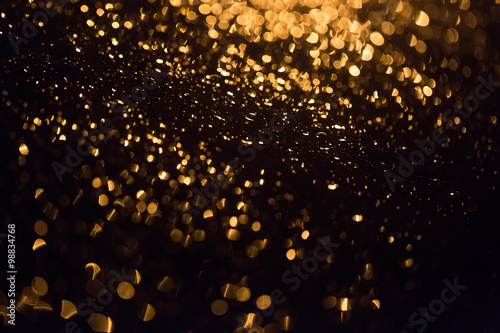 Golden illuminated sparks