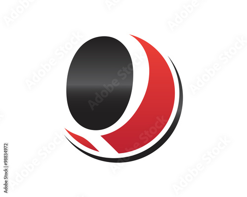 Q Circle Initial Letter Logo. black ann red. Free Download Q Circle Initial Letter Logo. black ann red. - GFXLoad