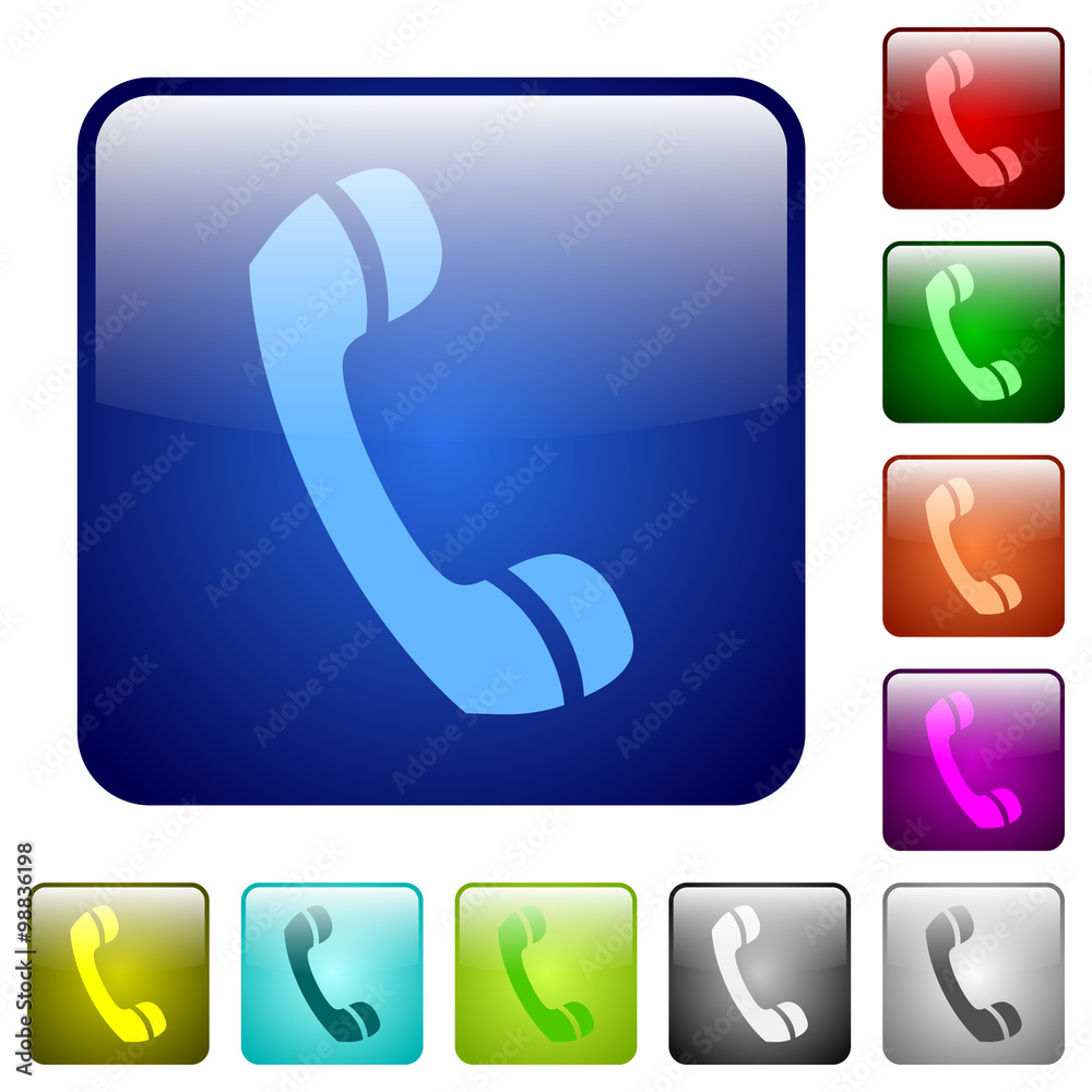 Color call square buttons Color call square buttons
