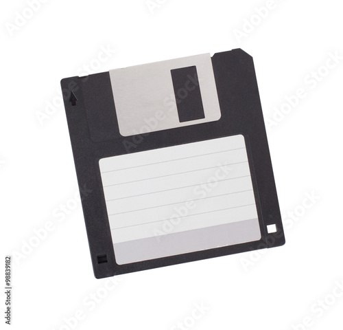 Floppy Disk - Tachnology from the past, isolated on white