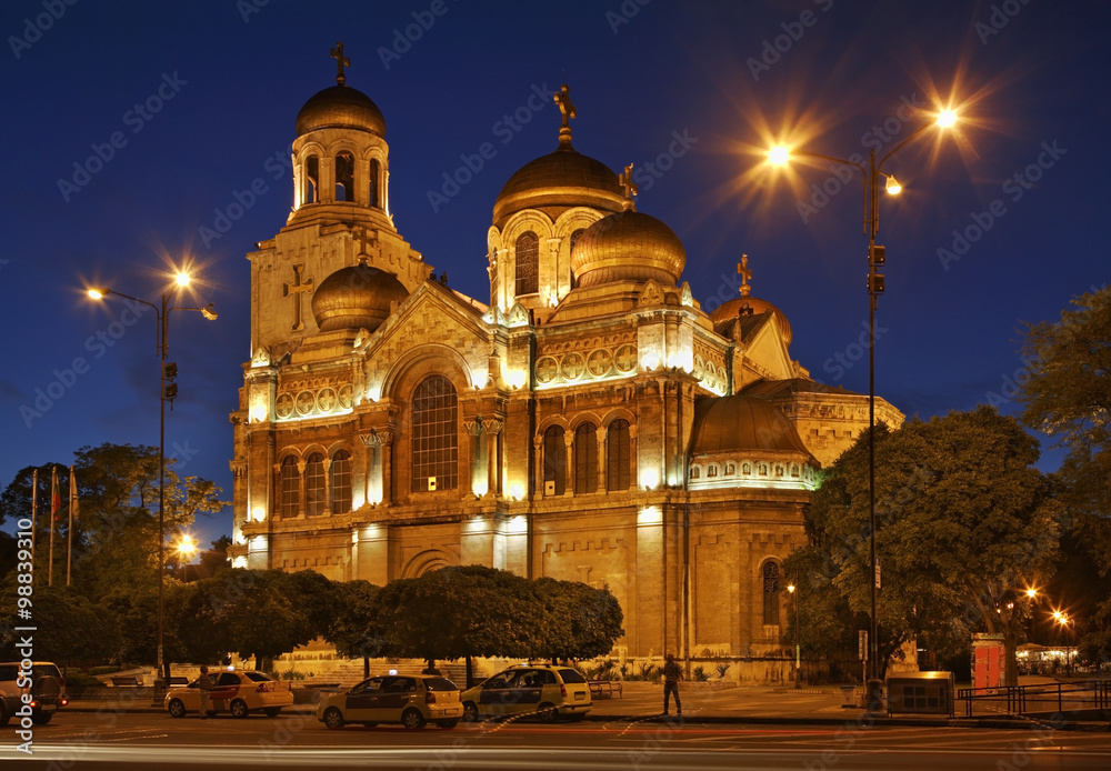 Dormition of Mother of God Cathedral in Varna. Bulgaria