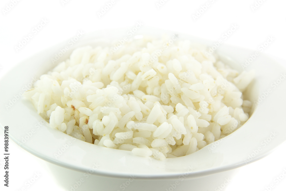 Coppetta di riso bianco bollito Coppetta di riso bianco bollito