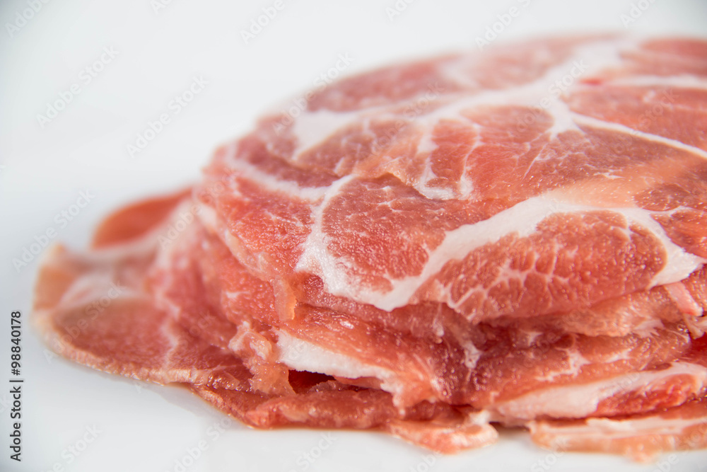 Pork Slide raw meat Pork Slide raw meat