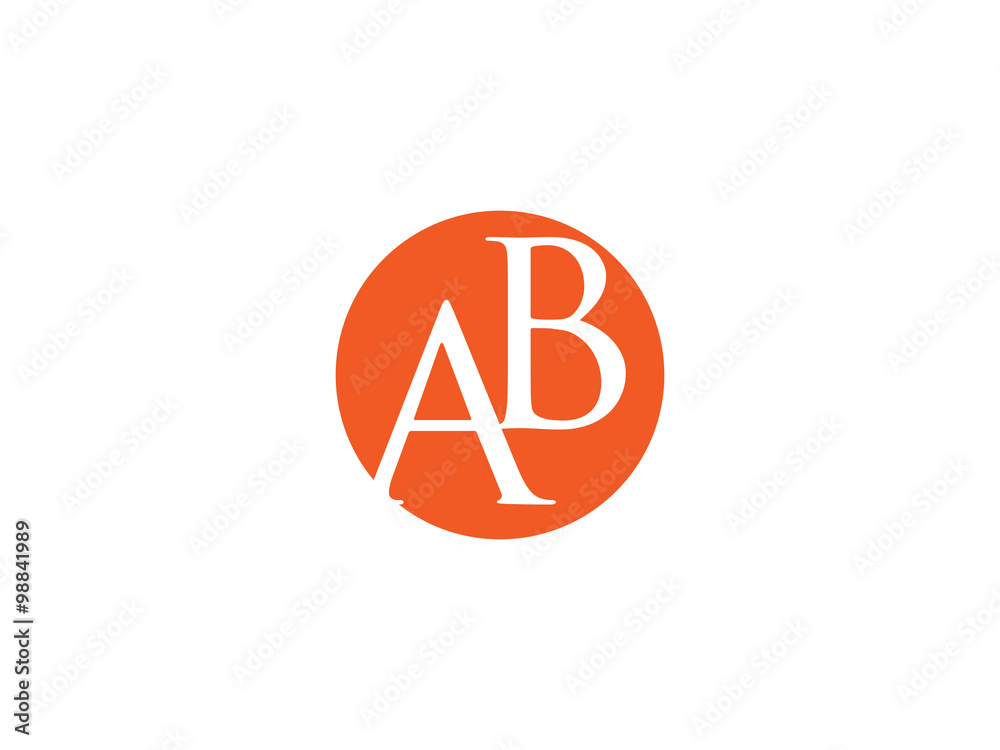 Double AB letter logo Double AB letter logo