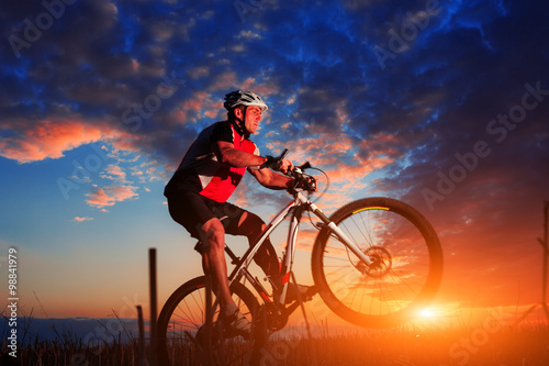 Rider in action at Freestyle Mountain Bike Session