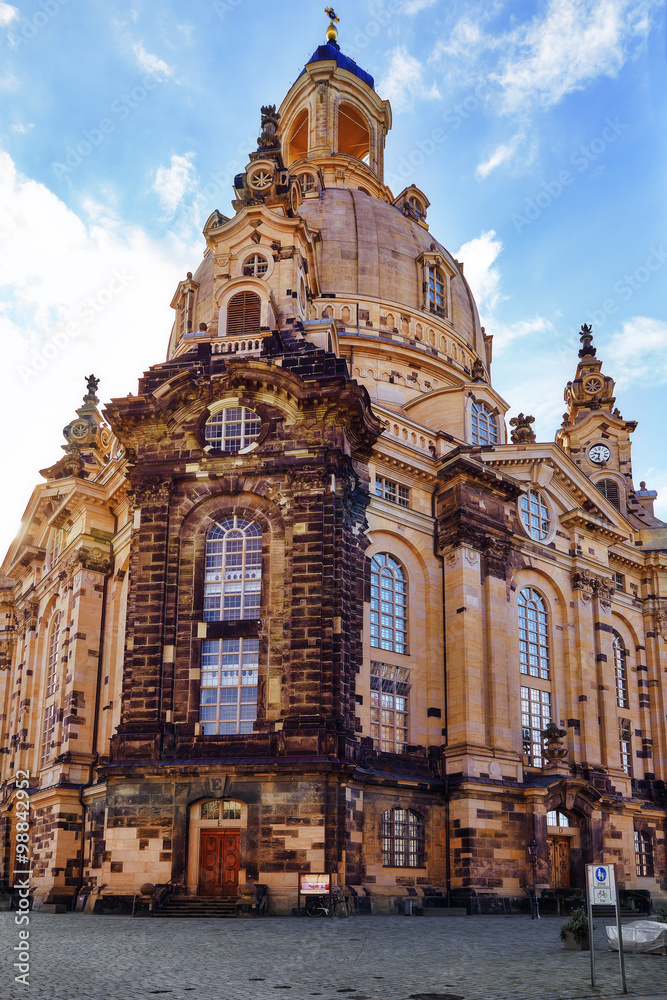 Dresden Frauenkirche (Church of Our Lady) is a Lutheran church i