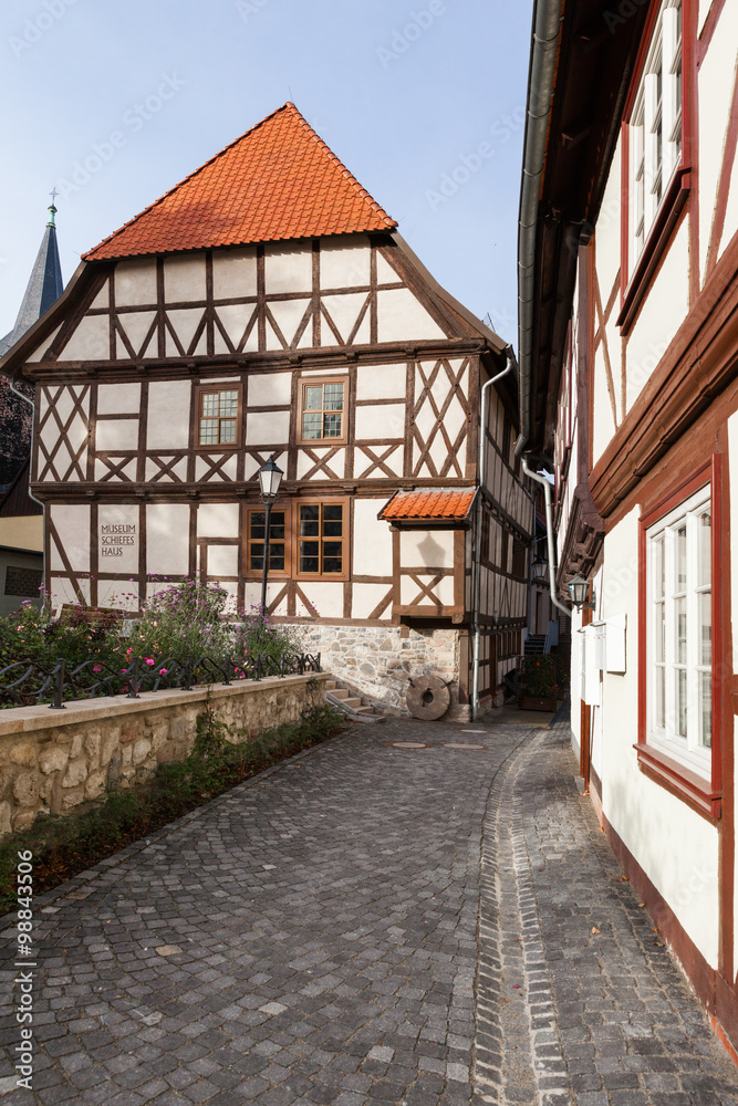 Altstadt von Wernigerode schiefes haus