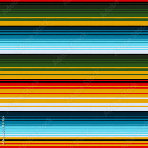 Mexican ethnic striped seamless pattern. Vector illustration