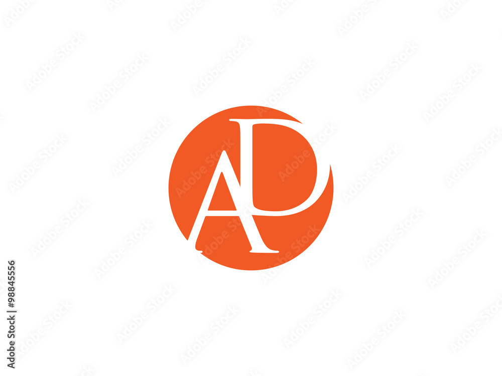 Double AD letter logo Double AD letter logo