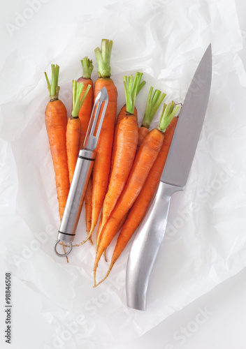 Fresh carrot just from the field