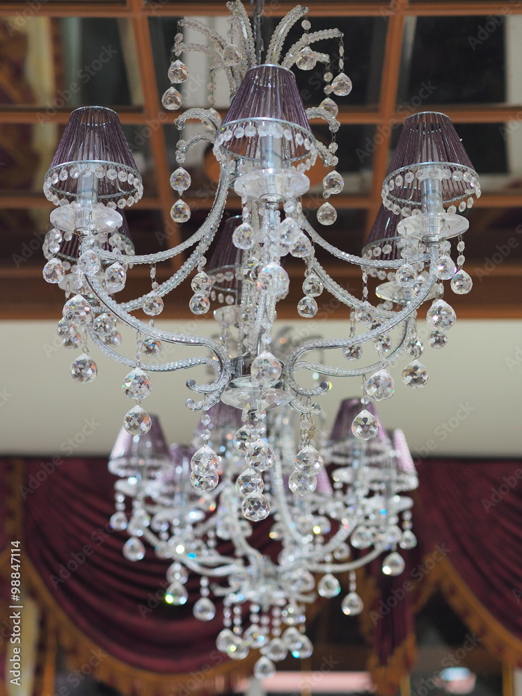 bed chandelier crystal decorate glass home house housen indoor lamp modern outdoor
