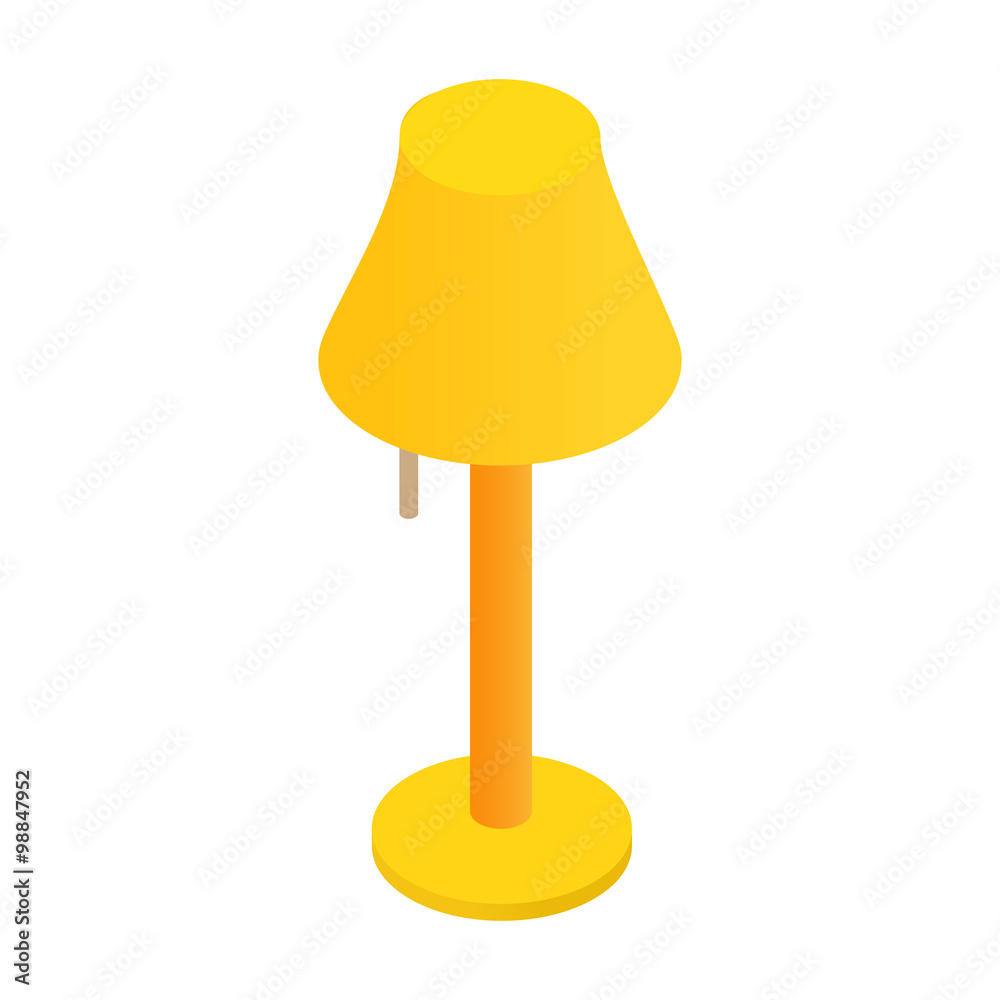 Obraz premium Floor lamp isometric 3d icon