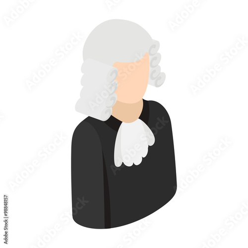 Judge isometric 3d icon