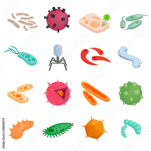 Protozoa isometric 3d illustrations