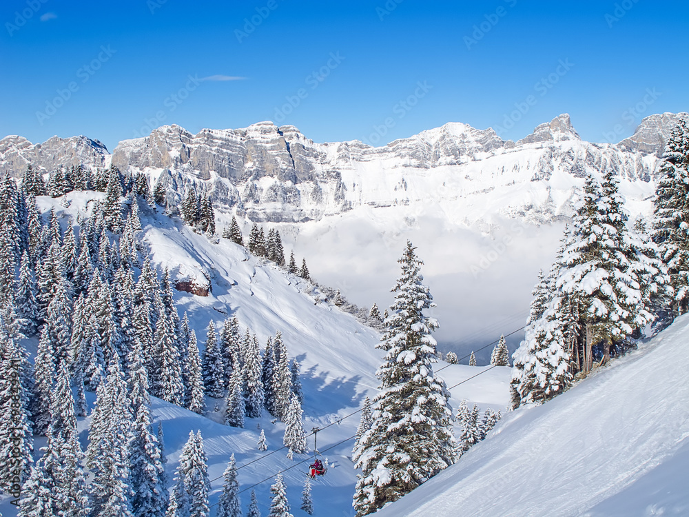 Fototapeta premium Winter in alps