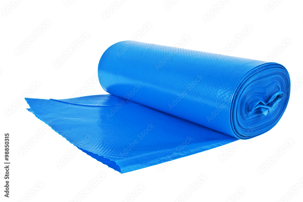Garbage bag on a white background Garbage bag on a white background