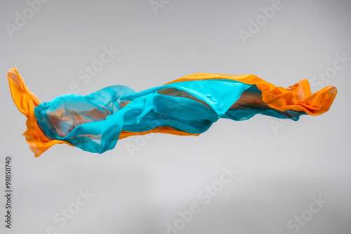 abstract flying fabric