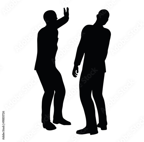 businessman slap