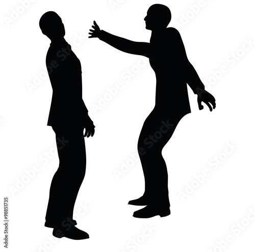 businessman slap