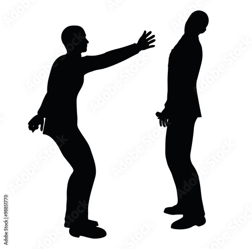 businessman slap