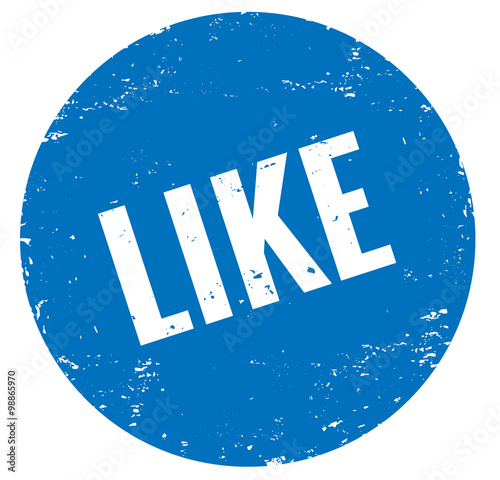 Like Stempel blau 