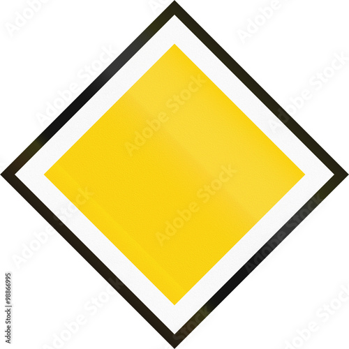 Free Download Road sign used in Sweden - Priority road - GFXLoad