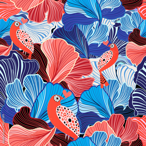 abstract pattern and bird lovers