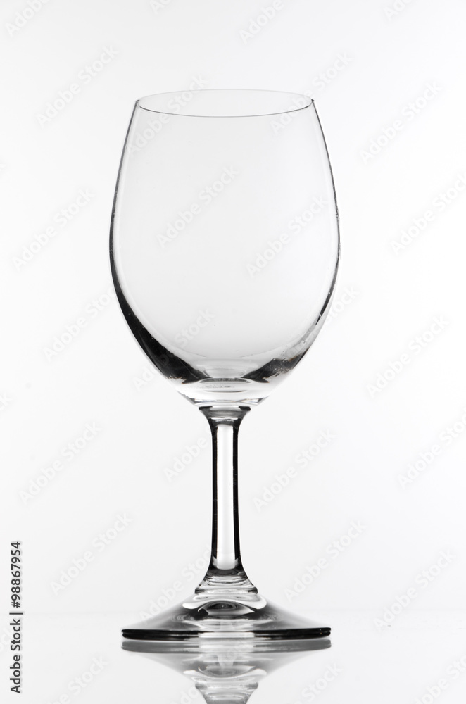 Wineglass white background