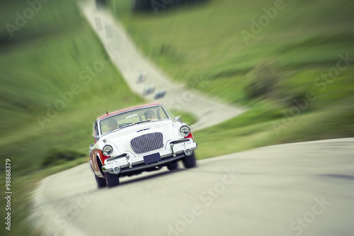 Classic car with zoom effect © pergo70