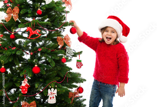Little girl in Christmas box