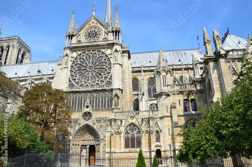 The cathedral of Notre Dame in Paris . France