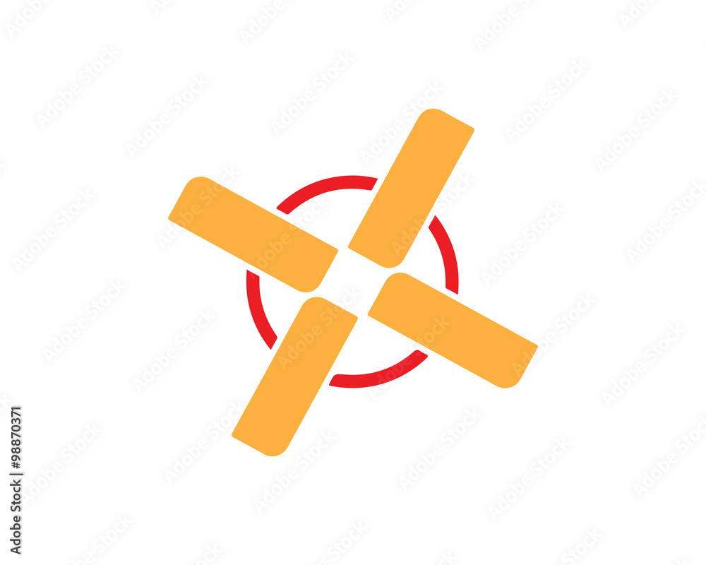 X Windmill Abstract Logo X Windmill Abstract Logo